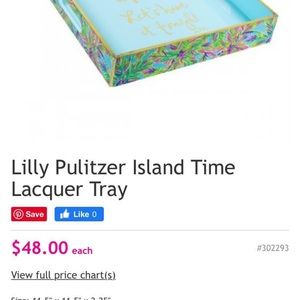 Lily Pulitzer Island Time Lacquer Tray